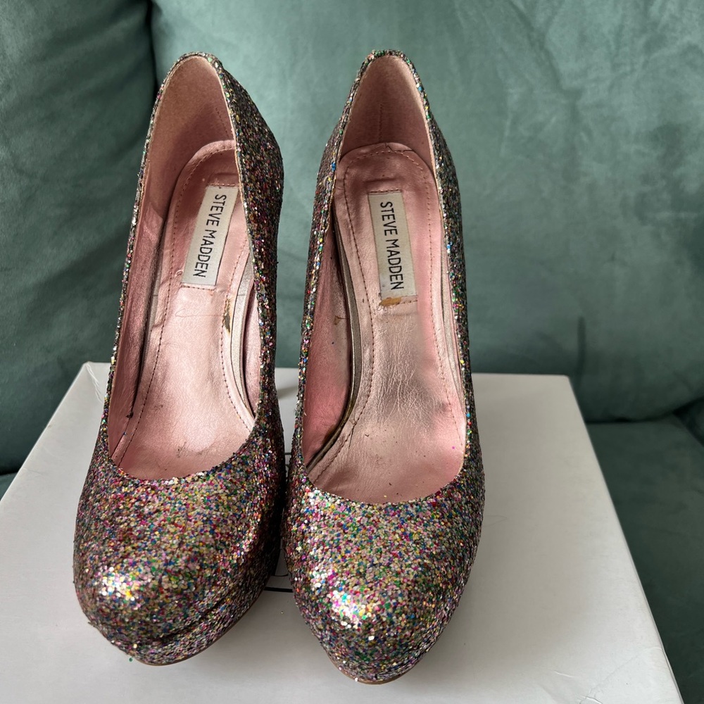Steve Madden Glitter Heels